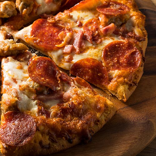 Pizza meat toppings