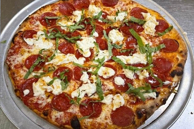 HOT HONEY BURRATA PIZZA