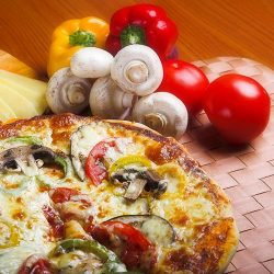 Pizza-veggie toppings
